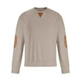 thumbnail image 3 of Aofany Pullover Tops For Men Solid Color Long Sleeve Hoodless Casual Sweatshirt On Clearance, 3 of 5