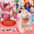 thumbnail image 3 of Mini máquina expendedora Claw Machine Tracpos con 20 juguetes de peluche para niños, 3 of 7