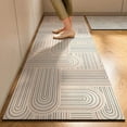 thumbnail image 7 of New 1 pc Japanese style soft kitchen diatomite mud floor mat, super anti slip, super absorbent, easy to handle carpet (F,60x180cm), 7 of 7