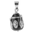 thumbnail image 1 of Caja Que Pueden Abrir, Colgante de material acero Inoxidable, Collar de cineraria cineraria cineraria, , Cenizas para Mascotas Negro Salvador Memorial Pet Pendant, 1 of 9