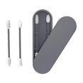 thumbnail image 1 of 2pcs/set Reusable Silicone Cotton Swab Portable Eco-friendly Cleanable For Ear Cleaning, 1 of 5