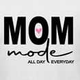 thumbnail image 5 of Wild Bobby, Mom Mode All Day Everyday Mother's Day Women’s Standard V-Neck Tee, White, Medium, 5 of 6