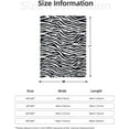 thumbnail image 2 of Leopard Print Animal Tiger Stripes Throw Blanket Ultra Soft Warm All Season Zebra Texture Decorative Fleece Blankets for Bed Chair Car Sofa Couch Bedroom 50"X40", 2 of 6