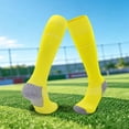 thumbnail image 2 of RTKFRFLM Kids Soccer Socks with Shin Guard Pocket Anti Cushion Towel Bottom High Socks 4-12 Years, 2 of 4