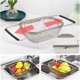 thumbnail image 5 of Stainless Steel Oval Fine Mesh Expandable for Colander Kitchen Sink Vegetables 6 Quart, 5 of 5
