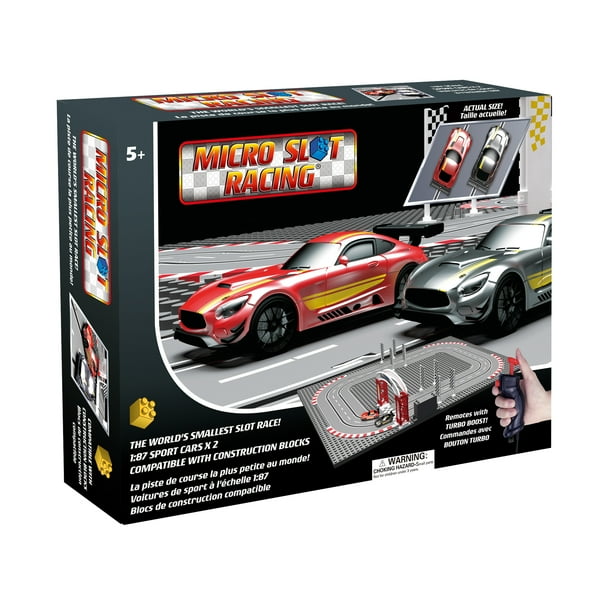 Micro Slot Car Racing Set - 1:87 Scale Track for Indoors - Walmart 