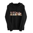 thumbnail image 2 of Mifsaly Christmas Sweatshirt for Women Hooded Long Sleeve Loose Hoodie Cute Graphic Merry and Bright Pullover Tops Drop Shoulder Baggy Outerwear 2025 Festival Party Costume, 2 of 6