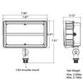 thumbnail image 5 of Chiuer 45W LED Flood Lights Outdoor Knuckle Mount 5000K 6150LM 120-277V Dim, 5 of 7