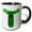 Black/White, variant on 3drose, Cute Funny Dill Pickle Moose Cartoon, 11oz Two-tone Yellow Mug