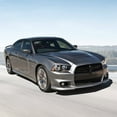 thumbnail image 5 of Ikon Motorsports Hood Compatible With 2011-2014 Dodge Charger, Unpainted Black Aluminum 2013-2014 SRT 392 Style Front Hood Replacement with One Scoop, 5 of 5