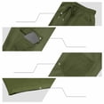 thumbnail image 7 of JTSRKL Men's Outdoor Cargo Shorts Solid Waffle Knit Drawstring Elastic Waist Multi Pocket Short Pants Lightweight Summer Beach Daily Casual Trunks Army Green S, 7 of 7