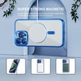 thumbnail image 2 of Dteck Magnetic Case with Tempered Screen Protector for iPhone 16 Pro,Shockproof TPU Transparent Case Compatible with MagSafe Full Camera Lens Protector Plating Back Cover,Darkblue, 2 of 5