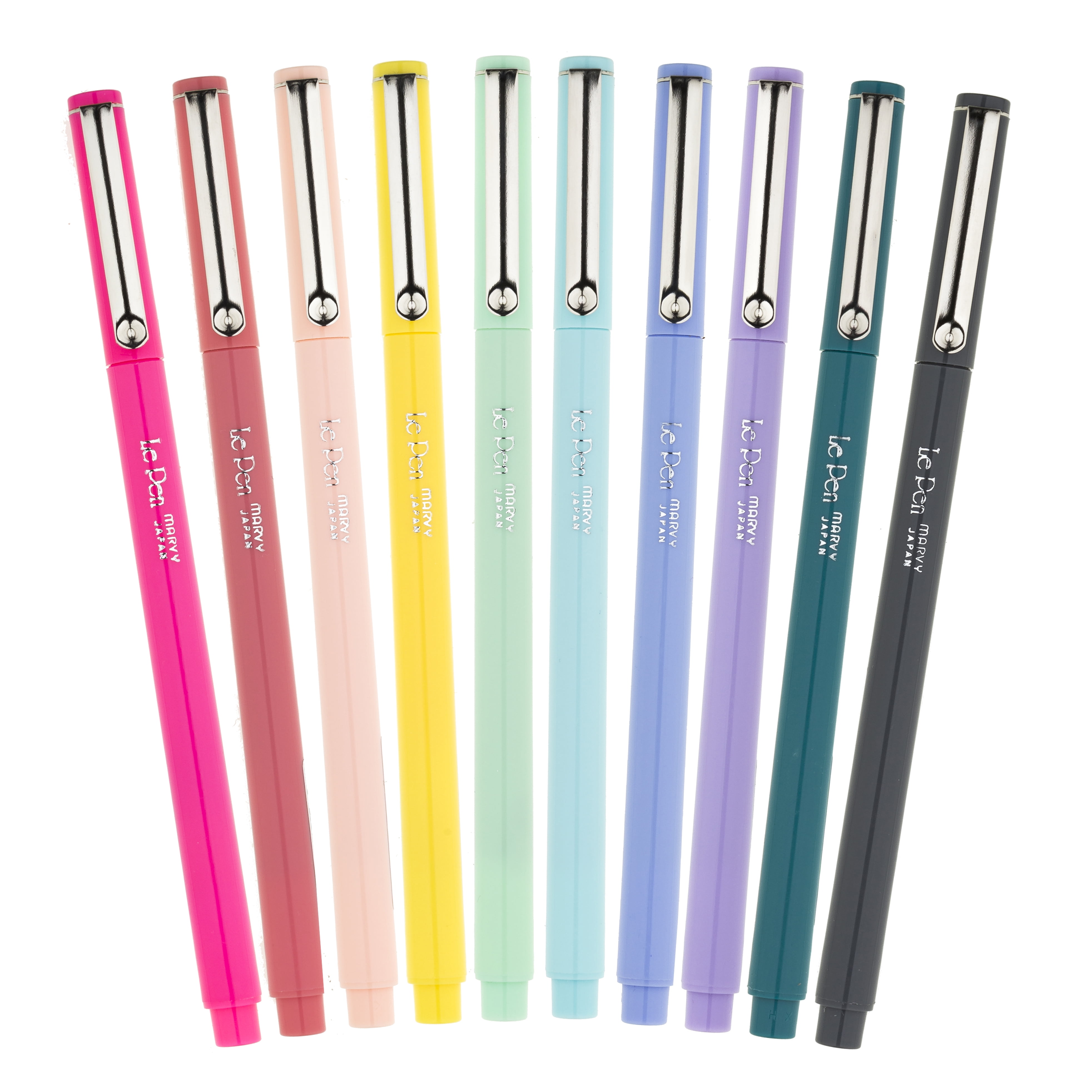 Marvy Le Pen, 0.3 mm Micro Fine Tip, Assorted Colors, Pack of 10 - 1401871