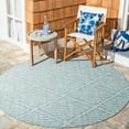 thumbnail image 2 of SAFAVIEH Courtyard Corinna Geometric Indoor/Outdoor Area Rug, Aqua/Grey, 8' x 10', 2 of 8