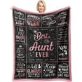 thumbnail image 1 of LHSHID Aunt Gifts Blanket Gifts for Aunt Aunt Gifts from Niece Nephew Best Aunt Ever Gifts Aunt Birthday Gifts Birthday Gifts for Aunt Aunt Gifts Ideas 30"x40", 1 of 6