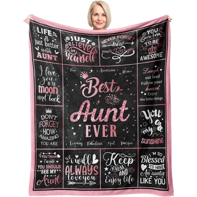 LHSHID Aunt Gifts Blanket Gifts for Aunt Aunt Gifts from Niece Nephew Best Aunt Ever Gifts Aunt Birthday Gifts Birthday Gifts for Aunt Aunt Gifts Ideas 30"x40"
