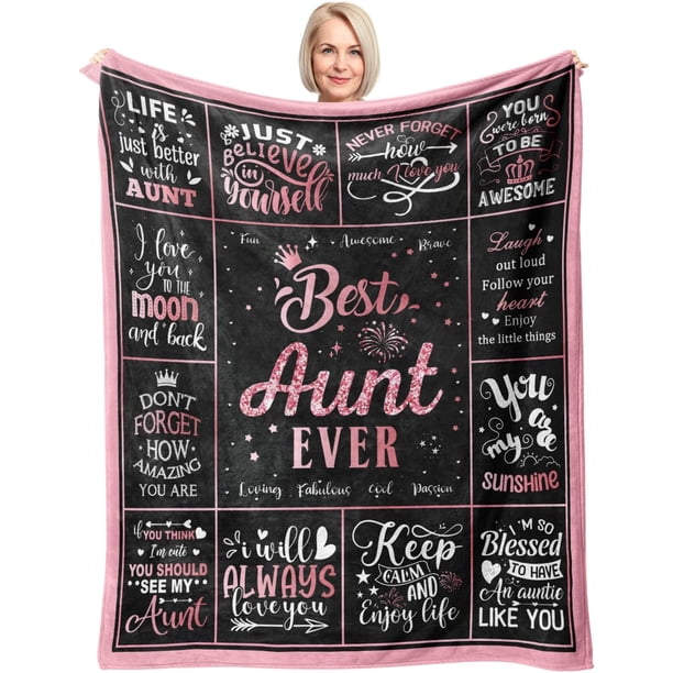 LHSHID Aunt Gifts Blanket Gifts for Aunt Aunt Gifts from Niece Nephew Best Aunt Ever Gifts Aunt Birthday Gifts Birthday Gifts for Aunt Aunt Gifts Ideas 30"x40"