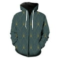 thumbnail image 1 of Abstract Pattern Men's Zipper Hoodie Spring Sweatshirts Long Sleeve Casual Cool Tops Teens 3D Print Fashion Hip Hop Oversized, 1 of 5