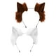 thumbnail image 1 of 2 piezas de orejas de , aro para el pelo, recuerdo , accesorios para fotos, disfraz, , orejas de , diadema para Cosplay, representaciones teatrales Blanco y Marrón Macarena sombreros de cosplay, 1 of 8