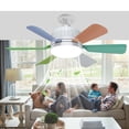 thumbnail image 2 of Lámpara Ventilador Creativa Techo Con LED 40W 3 Colores Ajustables para El Del, 2 of 9