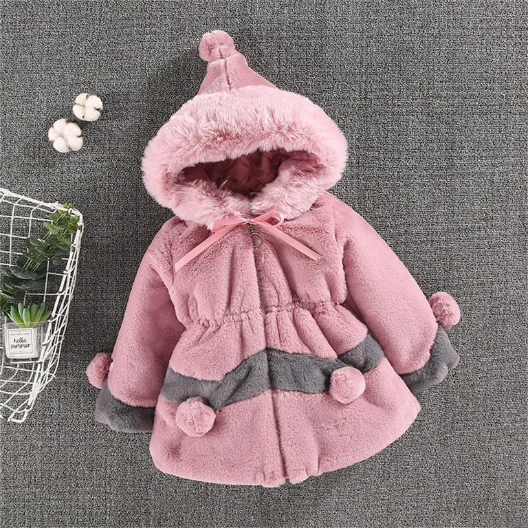 Coat of Many Colors Jacket Kids Size 7 Girls Coat Kids Toddler Baby Girls Winter  Warm Thick Patchwork Bow Tie Long Sleeve Hooded Clothes Coat Jacket Girl Winter  Coat Size 14 