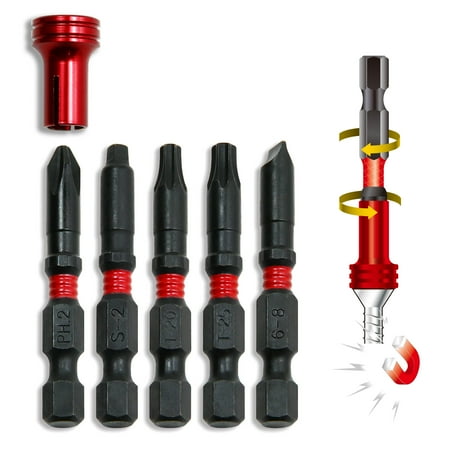 UPC: 0028907461113 | Powerbuilt 5 Piece Torsion Impact Screwdriver Bit Set – 941458