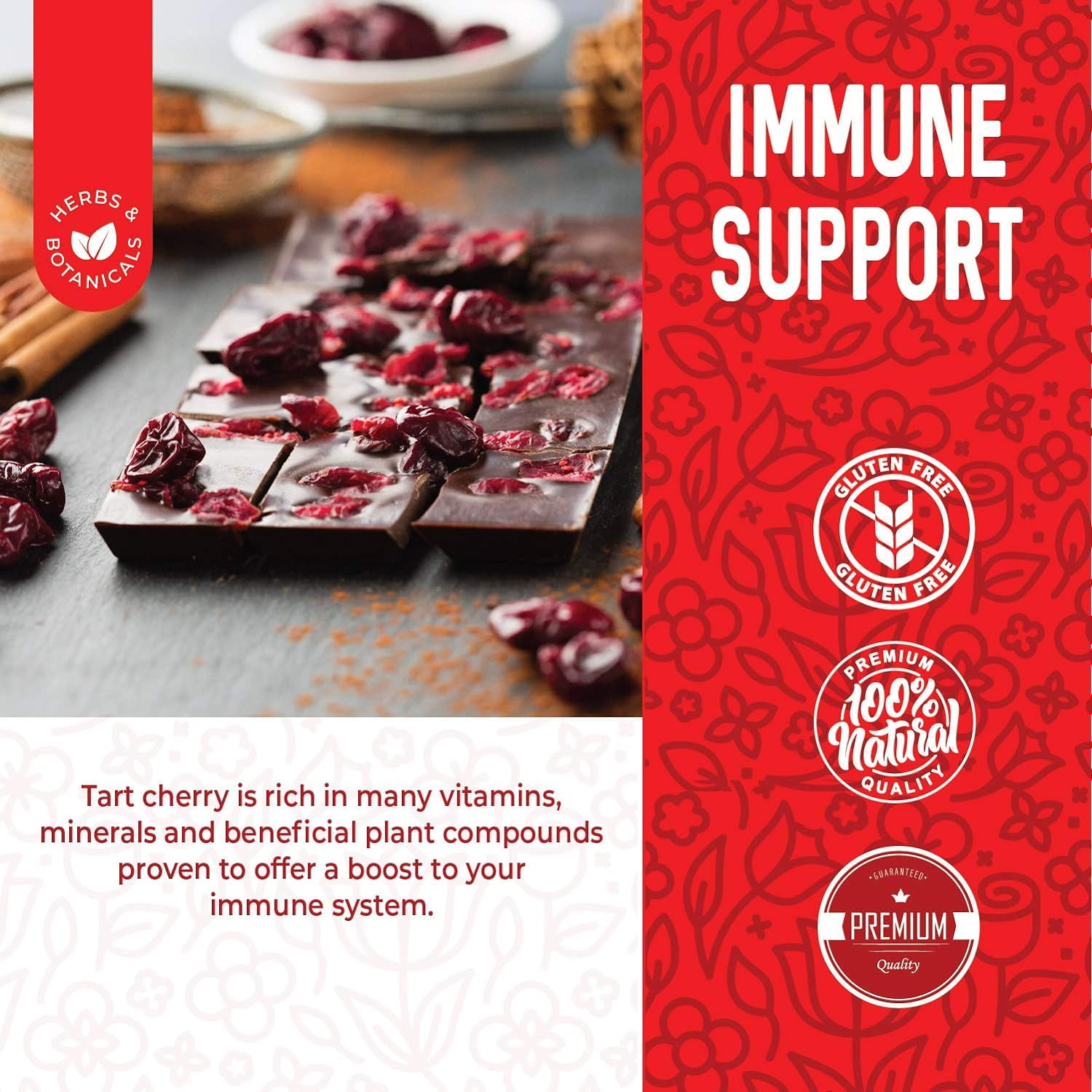 Herbaila Unsweetened Dried Montmorency Tart Cherries, 16 oz – No Added Sugar