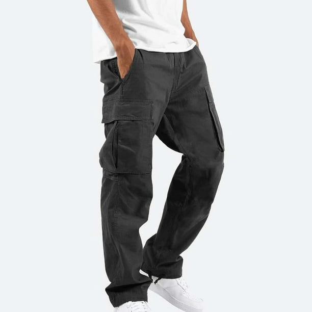 Buy Men's Relaxed Cutting Multi-pocket Cargo Construction Casual