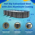 thumbnail image 3 of Blue Wave Marbella 15-ft x 30-ft Oval 52-in Deep Above Ground Swimming Pool 6in Top Rail Metal Wall Swimming Pool Package, 3 of 7