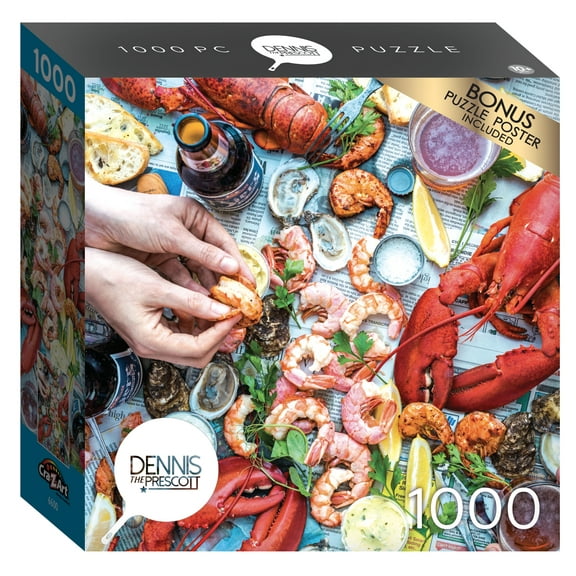 Dennis Prescott 1000 Piece Jigsaw Puzzle - Summer Vibe Seafood