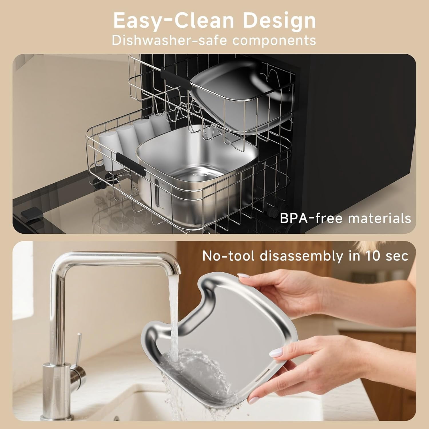 Cordless Stainless Steel Cat Water Fountain with Motion Sensor, Ultra Quiet Pump, Rechargeable & Multi-Filtration, 118oz/3.5L Automatic Pet Water Dispenser Indoor