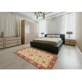 thumbnail image 5 of Ahgly Company Machine Washable Indoor Rectangle Abstract Papaya Orange Area Rugs, 3' x 5', 5 of 7