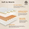 thumbnail image 5 of Blunique Electric Heated Mattress Pad Twin Size, Gold, 5 of 6