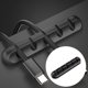 thumbnail image 5 of Portacables Manejo ordenado Portacables Enrollador flexible para auriculares 5 solt negro kusrkot Organizador de cables, 5 of 8