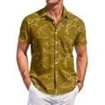 thumbnail image 3 of HAJWOH 2026 Hawaiian Shirt for Men Casual Button Down Short Sleeve Summer Beach Shirts Loose Fit Floral Print Tropical Tops, 3 of 7