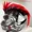Red, variant on ZHaobin Mohawk Helmet Wig Motorcycle Helmet Decorations Wigs Cockscomb Motocross Full Face Off Road Helmet Decoration Hair Sticker Paste (Pink)