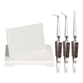 thumbnail image 1 of Welding Blocks with Lock Tweezers Honeycomb Ceramic Welding Plate with Tweezers Welding Pads Kit for Jewelry Making, 1 of 7