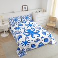 thumbnail image 4 of Erosebridal Ocean Octopus Bedding Twin Comforter Set For Teen,Starfish Seashell Down Comforter,Microfiber Reversible Bedding Sets Twin with Comforter,Sea Decor, 4 of 8