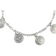 thumbnail image 2 of JOYARIS Pulsera Ajustable San Benito Pequeña Medallas Plata Ley 925 Talla Largo/Ancho: 18.5 cm (ajustable) x 3.5 mm PT-0000342, 2 of 3