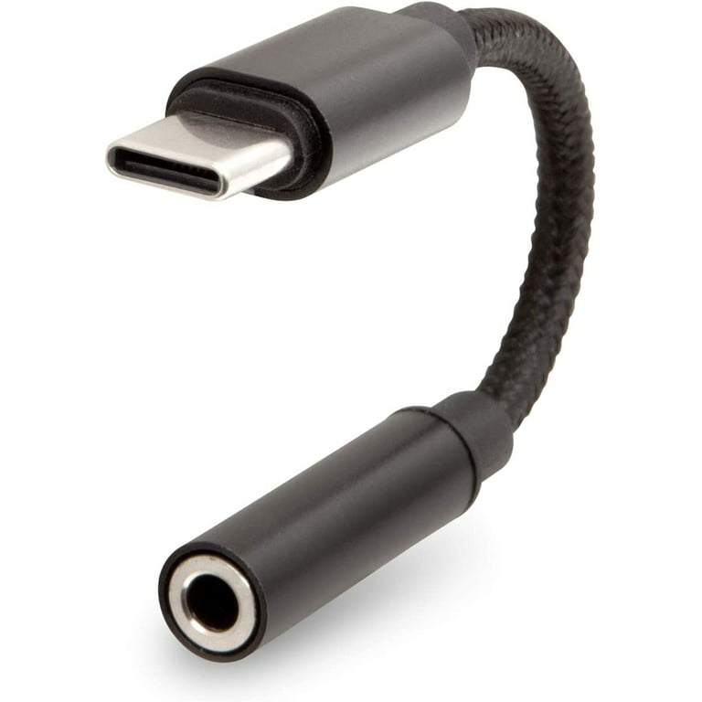Audio Adapter | USB-C to 3.5mm Aux | Black
