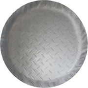 ADCO Diamond Plated Steel Vinyl (Silver) Tire Cover