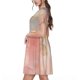 thumbnail image 2 of Disketp Abstract Marble Texture para Vestido de Manga Corta para Mujeres, Vestidos de Verano para Mujeres, Casual y Holgado para la Playa, 2 of 6