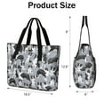 thumbnail image 3 of Tote Bag for Women - Cute Border Collie Pattern Shoulder Bag - Large Utility Work Duffle Bag with Zipper Handbag for Travel, Work, Sprots, 3 of 5