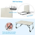 thumbnail image 4 of TeqHome Foldable Lap Desk Laptop Bed Desk for Working Writing Reading Eating for Bed Sofa Couch Floor, 4 of 8