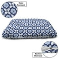 thumbnail image 3 of Blue Pet Bed, Traditional Portuguese Azulejo Tile Vintage Style Floral Mosaic Pattern, Chew Resistant Pad for Dogs and Cats Cushion with Removable Cover, 24" x 39", Pale Blue Dark Blue, by Ambesonne, 3 of 4