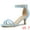 Sky Blue, variant on Women's Kitten Heels Ankle Strap Sandals 8.5 Sky Blue