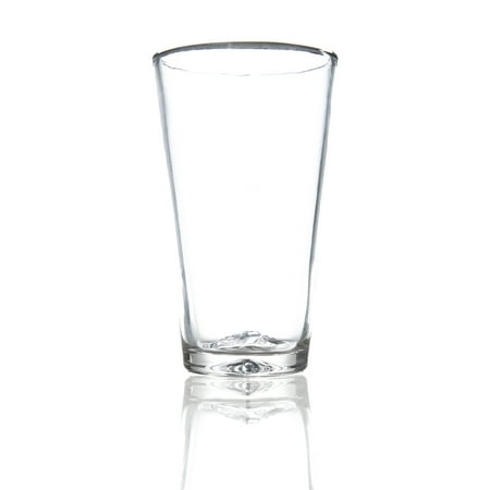 

Burns Glass Pint Pub Glass with Denali Mountain Base 16 oz Freezer Safe and Stackable (Set of 6)