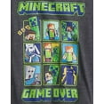 thumbnail image 2 of Minecraft Big Boys' T-Shirt Creeper Grid Design Short Sleeve Kids Tee, 2 of 5