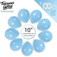 thumbnail image 2 of Matte Pastel Blue Balloons - 10 Inch Latex Balloons - 36 Pack, 2 of 5