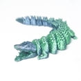 thumbnail image 6 of 3D Printed Crocodile,Movable Mouth,Flexible Joint Animal lacertid Figurines, Home Office Decor,Articulated Small sculpture, decorative item Surprise Festival Gifts, 6 of 9